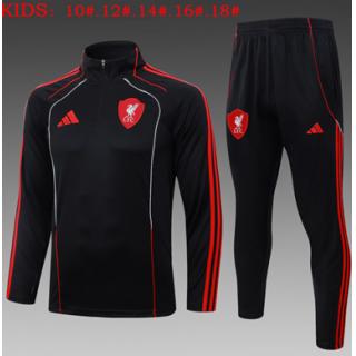 Chándal Liverpool 2025/26 (Retro Black) - NIÑOS